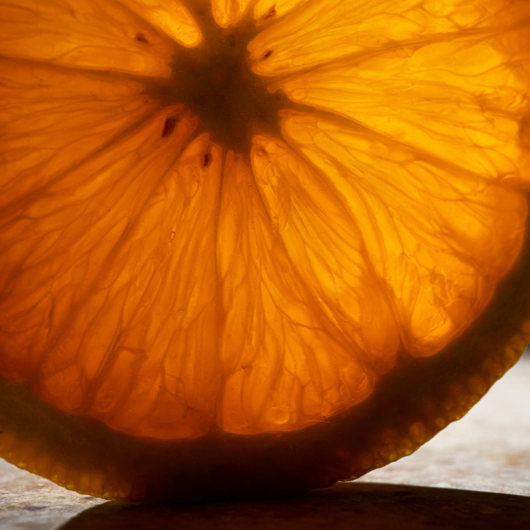 The orange (citrus) fruit represents the fresh and citrusy scents in Maison LAura perfumes. Click to enter the store and discover our collection.